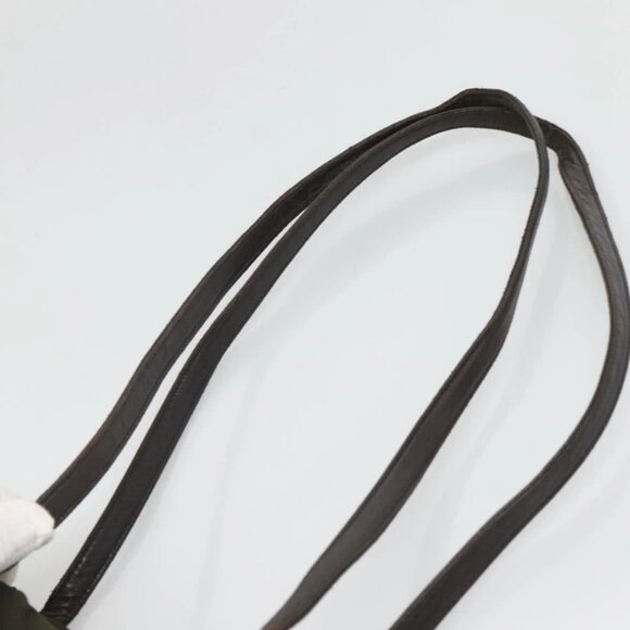 PRADA Shoulder Bag Nylon Khaki Silver Auth bs25613 - Picture 9 of 16